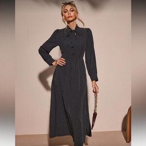 Polka Dot Maxi Dress